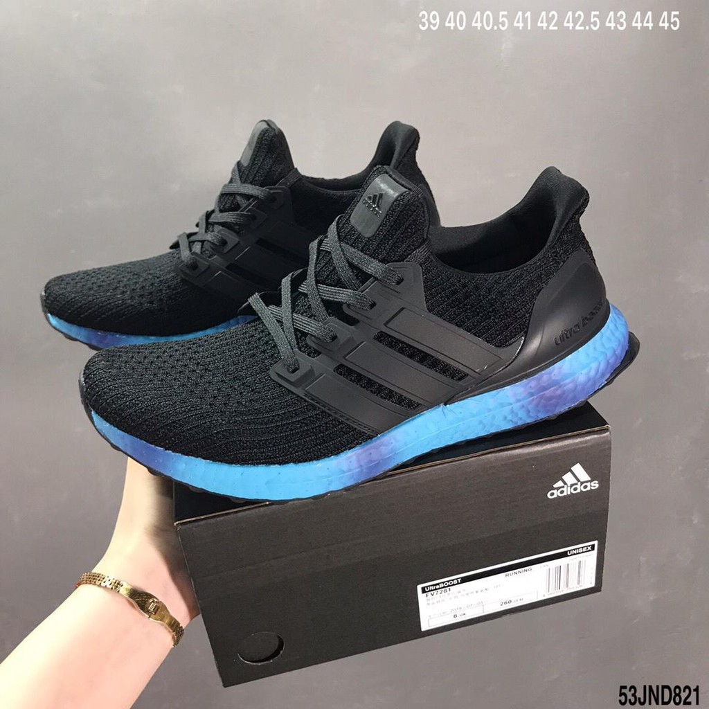 ultra boost 4.0 core black on feet