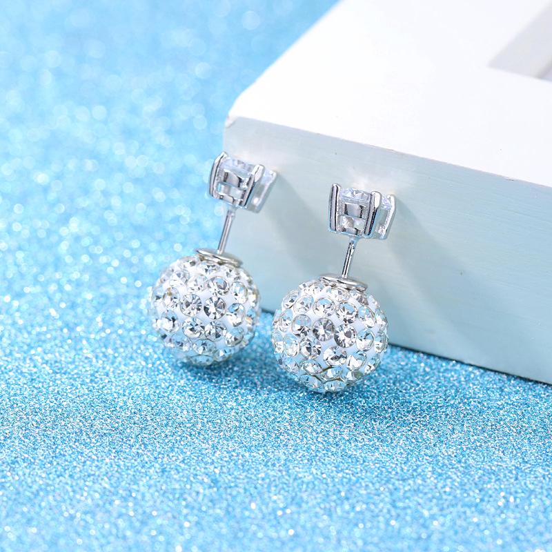 ต่างหูกำไลเงิน 925 กำไลข้อมือ WE55R Earrings Women