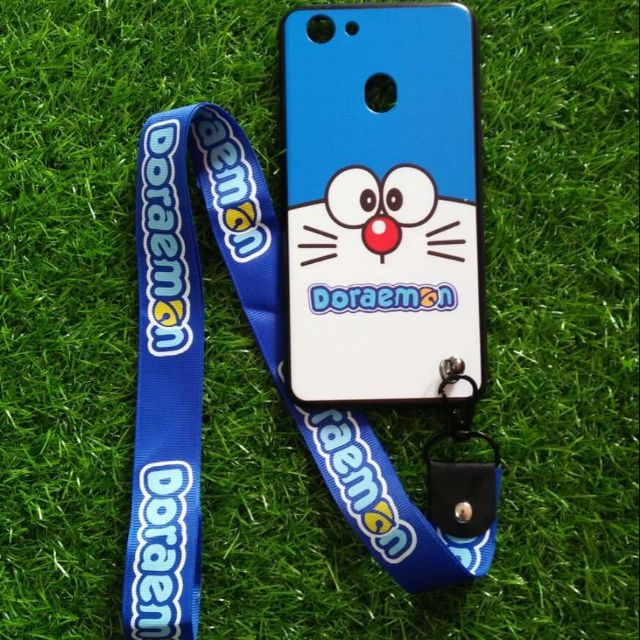 TPU ลายเส้นนูนมีสายห้อยคอ ดอนเรโม่ตาโต Oppo F5