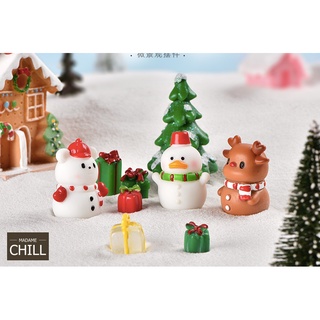 [MC989] ตุ๊กตุ่นจิ๋ว Merry Christmas สโนว์แมน เป็ด เพนกวิ้น หมี กวาง บ้านหิมะ ⛄🏔️ (1 ตัว ราคา 25 บาท)