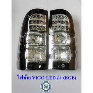 ไฟท้าย TOYOTA VIGO 2005 LED EAGLE EYES ไฟท้ายแต่งโตโยต้า วีโก้ 2005 มี3สี ดำ แดง สโม๊ค แจ้งสีในแชท