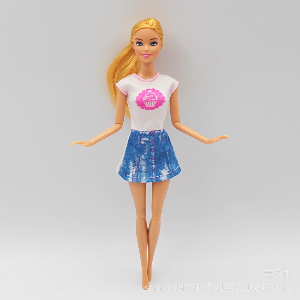 [DIY] เสื้อผ้าตุ๊กตาบาร์บี้ 30 ซม. ชุดแฟชั่น กระโปรงเปิดประทุน หลายเสื้อผ้า ของเล่นเด็กผู้หญิง - รูปที่ 3