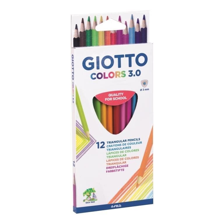GIOTTO TRIANGULAR COLOR PENCIL 12 สี