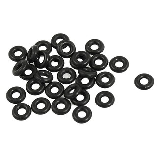 30 Pcs 2.5mm x 6.5mm x 2mm Rubber O Rings for Wacky Worm Fishing