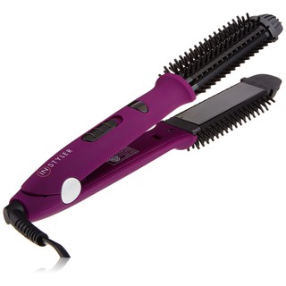 InStyler Lonic Styler Pro เครื่องม้วน &amp; หนีบผม ความร้อนแผ่นเซรามิค 4 in 1 พร้อม LED บอกอุณหภูมิแบบมัลติฟังก์ชั่น -สีม่วง