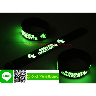 GOOD CHARLOTTE ขายริสแบนด์เรืองแสง  GCE361NA Wristband สายรัดข้อมือวงร็อค