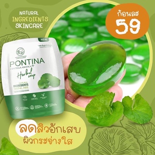 สบู่ใบบัวบก สูตรเย็น พรทิน่า