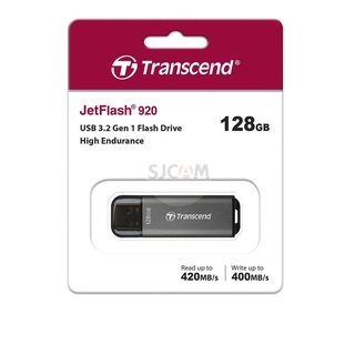 Transcend USB 3.2 Gen 1 Flash Drive 128GB Type-A(R max 420 MB/s : W max 400 MB/s)รับประกัน 5ปี-มีใบกำกับภาษี-TS128GJF920