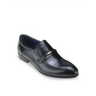 Mac&amp;Gill leather Business shoes in black รองเท้าโลฟเฟอร์ Black Leather Loafers genuine cow leather 100%