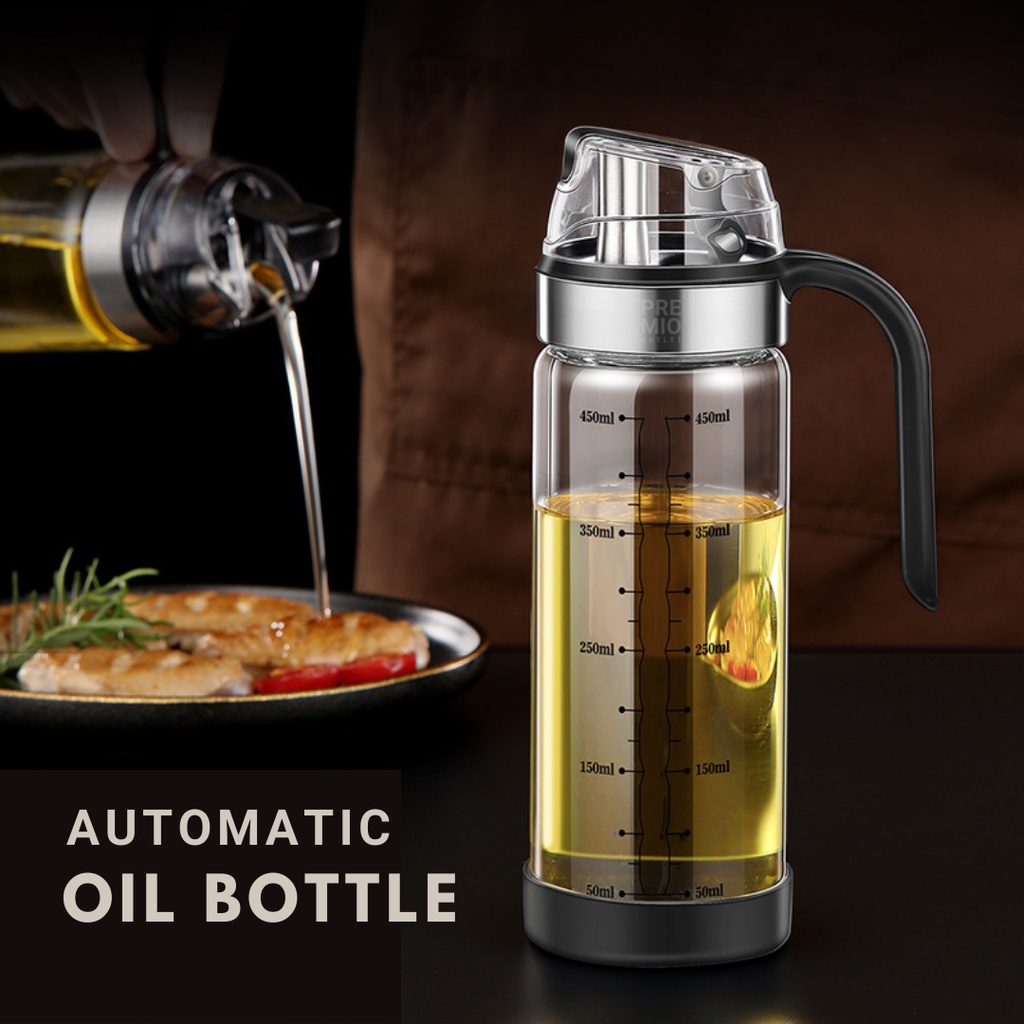 PREMIO Cooking Oil Bottle Used Soy Sauce Oil Bottle Glass