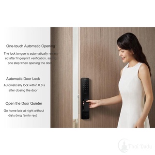 ✗✶✑กลอนล็อคประตู ที่ล็อคประตู อัจฉริยะ XIAOMI MIJIA MI SMART DOOR LOCK PUSH PULL FULLY AUTOMATIC FINGERPRINT NFC BLUETOO