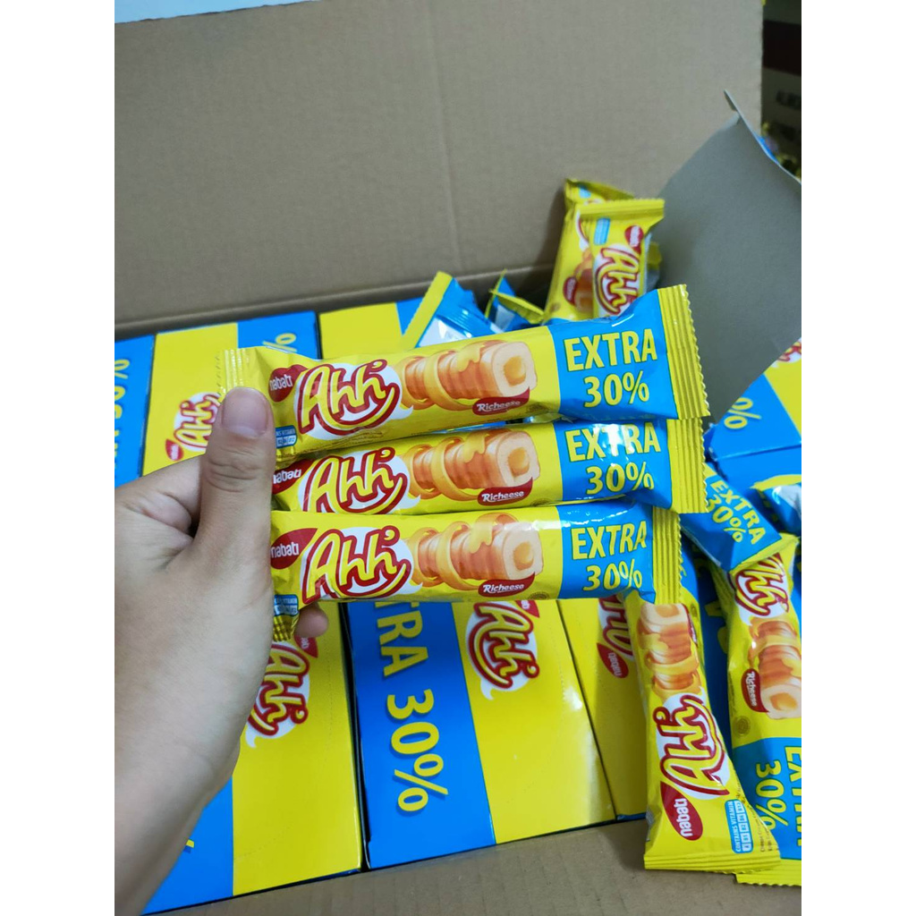 (3ชิ้น)Nabati Ahh' Extra ขนมเคลือบชีส ขนมข้าวโพด สอดไส้ชีส ข้าวโพดเคลือบชีส ขนม กินเล่น ชีส ขนมนำเข้า เข้มข้น อร่อย - รูปที่ 2