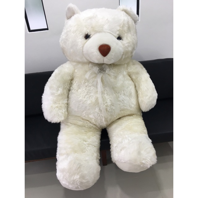 ตุ๊กตาหมีตัวใหญ่มาก นุ่มนิ่ม สีขาวครีม Big Bear, Teddy Bear
