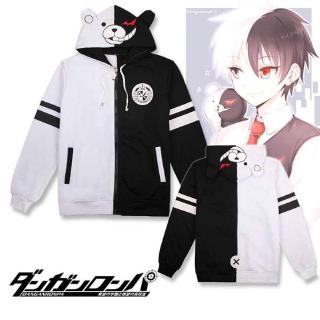 เสื้อกันหนาวแบบมีฮู้ดสำหรับผู้ชาย Danganronpa: Trigger Happy Havoc Monokuma