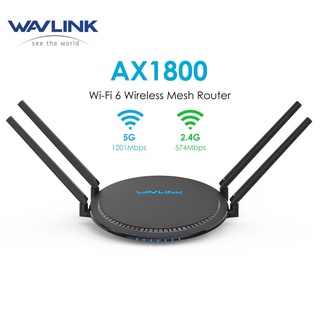 Wavlink เราเตอร์อินเตอร์เน็ตไร้สาย AX1800 WiFi 6 ตาข่าย Dual Band 2.4GHz+5GHz 1800Mbps