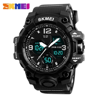 Skmei 1155B นาฬิกาข้อมือดิจิทัล อะนาล็อก ควอตซ์ 5 บาร์ กันน้ํา สไตล์สปอร์ต