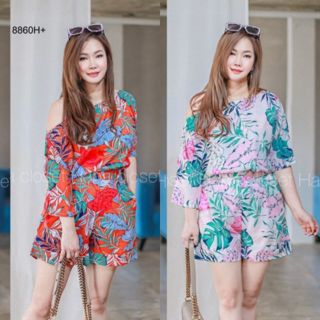 🎀 สาวอวบใส่ได้ นางแบบใส่งานจริง เสื้อคอปาด + กางเกงขาสั้น