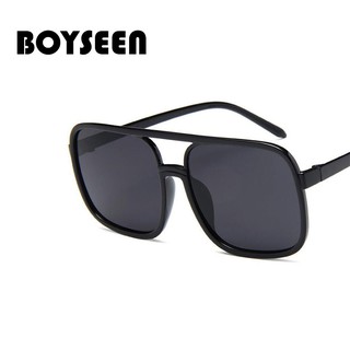 BOYSEEN กรอบรูปใหญ่ แว่นตากันแดด ผู้หญิงแว่นกันแดดแฟชั่น Vintage 15977