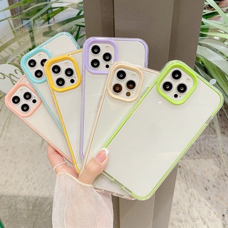 3 in1 เคสโทรศัพท์ใส กันกระแทก ปิดด้านหลัง สีแคนดี้ สําหรับ OPPO Reno 6 Pro Reno 4F 4 SE 5 Pro 7 A96 A93 F11 A7X F9