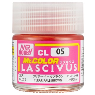 Mr.Hobby MR.COLOR CL05 LASCIVUS CLEAR PALE BROWN 10ml. สีสำหรับทำสีผิว สีผม ฟิกเกอร์อนิเมะ มังงะ ตัวละครจากเกม