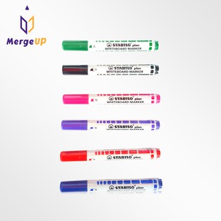 ปากกาไวท์บอร์ด หัวตัด สตาบิโล Stabilo Plan Whiteboard Marker หัวแบน