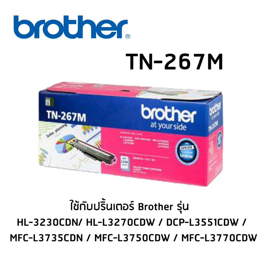 ตลับหมึก (สีชมพู) BROTHER TN-267M