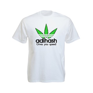 เสื้อยืดราสต้า Tee-Shirt Adihash Gives you Speed เสื้อสีดำสุดเท่ห์สกรีนลายใบ Adihash Gives you Speed Black Tee-Shirt