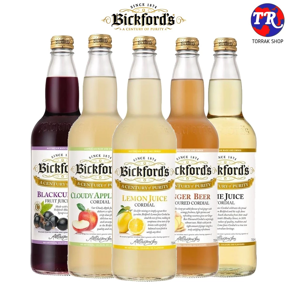 Bickford's TRADITIONAL CORDIAL บิ๊กฟอร์ด น้ำผลไม้เข้มข้น (น้ำผลไม้เข้มข้น) 750ml