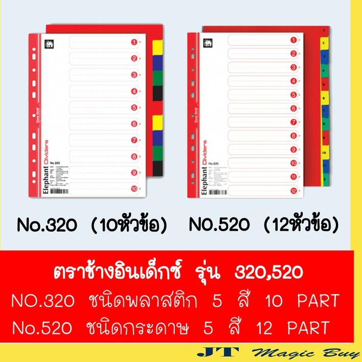 ตราช้าง อินเด็กซ์ รุ่น 320 , รุ่น 520 index