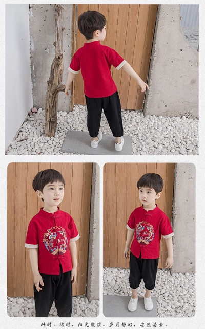 ชุดจีนเด็กชาย เด็กผู้หญิง หลายแบบ ส่งจากไทย (กทม)มีบริการส่งด่วนทุกวันค่ะ - รูปที่ 3