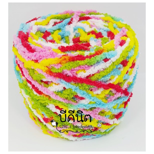 ไหมขนแกะ สีเหลือบ (ม้วนละ 100กรัม (+/-5g) ไหมนุ่ม รูปที่ 3