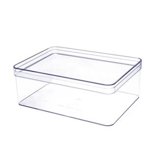 boxbox No.885 L (ไม่เจาะรู) ขนาด 21.4 x 30.4 x 11.7 ซม. กล่องพลาสติกใสอเนกประสงค์ กล่องเก็บของ D.I.Y