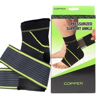 ปลอกข้อเท้า ปลอกพยุงข้อเท้า อุปกรณ์ซัพพอร์ตข้อเท้า รุ่น Copper-Pressuized-Ankle-Support-23May-J1