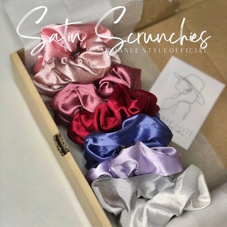 Armanee Satin Scrunchies ♡ สินค้าพร้อมส่ง ยางมัดผม โดนัทรัดผม ผ้าซาติน น่ารักสไตล์เกาหลี ยางรัดผม ฮิตมากในตอนนี้