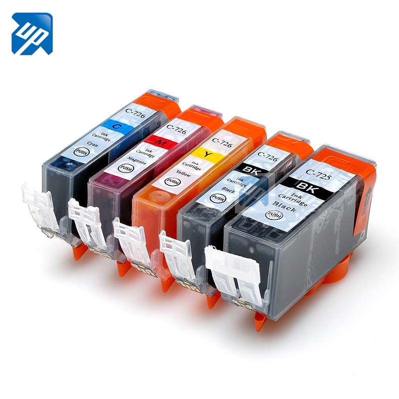 5PCS PGI-725 CLI 726 ตลับหมึกสําหรับ Canon MG6170 MG6270 MG8170 MG8270 MX886 MG5370 IP4870 IP4970 IX6560 MG5170 MG5270