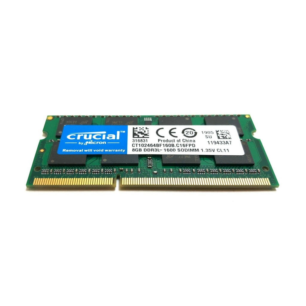 【สินค้าเฉพาะจุด】Crucial 4GB/8GB Laptop RAM DDR3 1600MHZ SODIMM PC3-12800 memory for notebooks