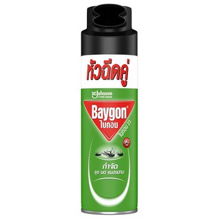 ว๊าว🍟 ไบกอน สเปรย์กำจัดยุง มด แมลงสาบ 300 มล. BAYGON Double Nozzle Mosquito Killer Spray 300 ml.