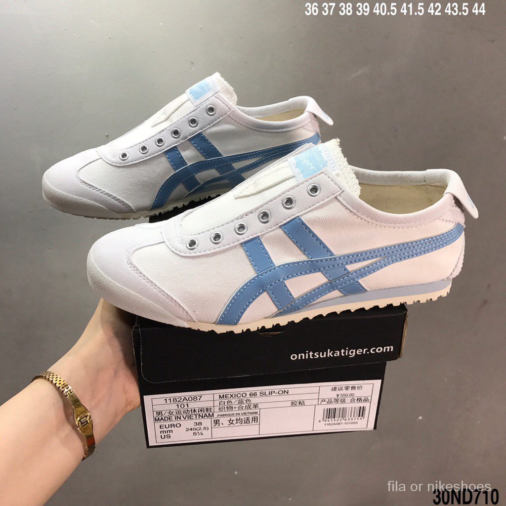Onitsuka Mexico66 รองเท้าผ้าใบผ้าใบ, รองเท้าวิ่งลําลองผู้หญิง