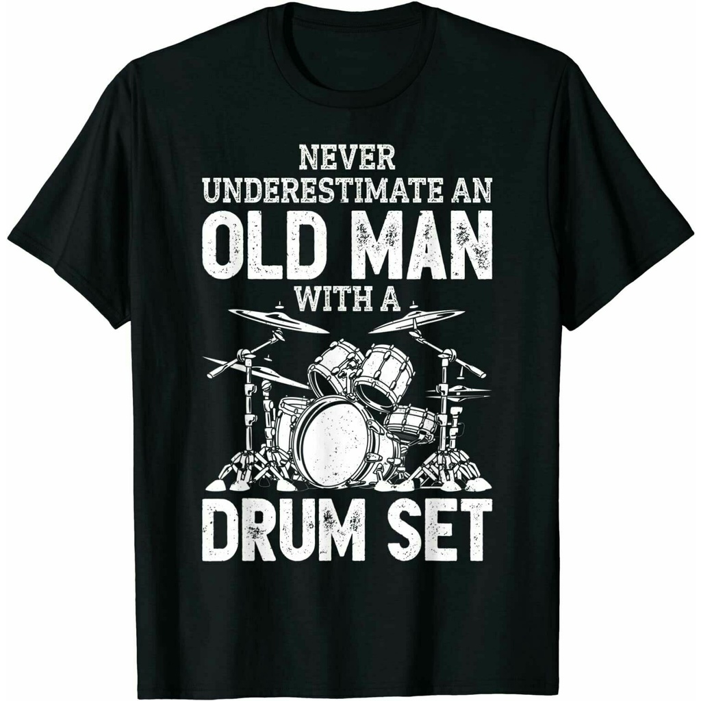 เสื้อแฟชั่นผญ sexy - อย่าประมาทชายชราด้วยชุดกลองมือกลอง Tshirt ตลก
