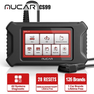 Thinkcar MUCAR CS99 OBD2 เครื่องสแกนเนอร์วินิจฉัยรถยนต์ พร้อมน้ํามันเบรก SAS ETS DPF RESET Funcion Lifetime Free สําหรับเครื่องอ่านโค้ด OBD2 DIY รถยนต์