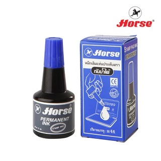 HORSEตราม้า หมึกเติมแท่นประทับตรา ชนิดกันน้ำ จำนวน 1 ขวด