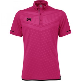 WARRIX SPORT เสื้อโปโลแขนสั้น WA-3318N (PA ชมพู-ดำ)