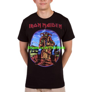 เสื้อยืดวินเทจเสื้อวง Iron Maiden เสื้อลาย ไอเอิร์นเมเดน ไอร่อน เสื้อวินเทจ เสื้อยืดผช เสื้อวินเทจ RCM1716S-5XL