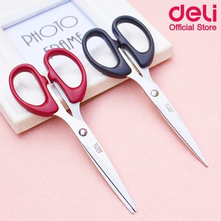 [♥ลด 23.- ใส่โค้ด KTWHS230♥] Deli กรรไกรสแตนเลส ขนาด 160 mm. กรรไกรอเนกประสงค์  Scissors-6034 stainless steel 6 1/4 in.