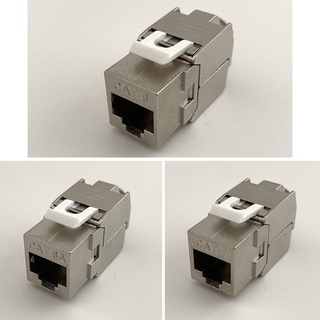 Rr RJ45 โมดูลแจ็คกุญแจ โลหะผสมสังกะสี RJ45 เป็น LSA Cat6 6A 7