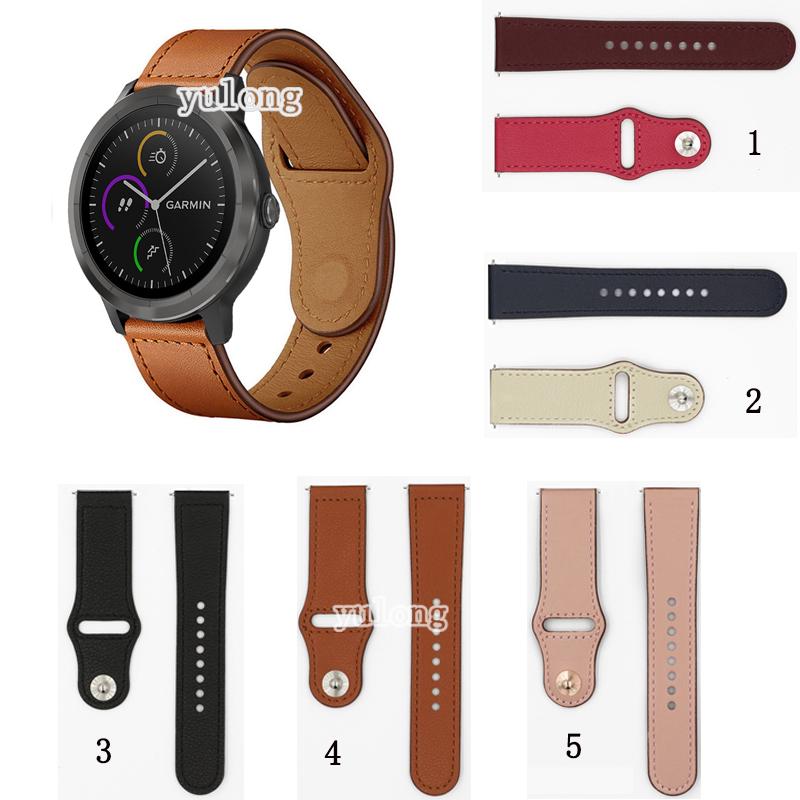 สายหนังแท้สำหรับ Garmin Vivoactive 3 Music