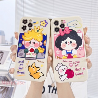 เคสซิลโคน TPU Realme C15 C21 C25 C20 C12 C11 2021 C21Y 5 5S 5i 6i C25S C20A C17 7i C1 C2 C3 C3i realme Narzo 20 10 10A 20A 30A Cartoon Princess Straight Cube Case