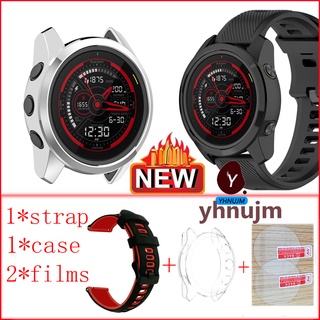 กรอบเคสนาฬิกา glass แบบนิ่ม กันกระแทก สำหรับ garmin forerunner 745 FR745 แท้ watch strap