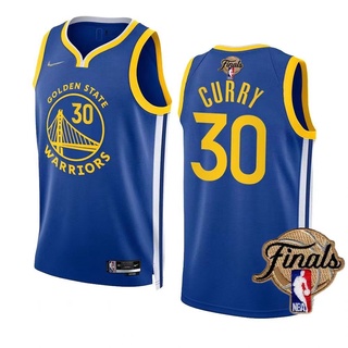 เสื้อกีฬาบาสเก็ตบอล ทีม NBA Finals Jersey สําหรับผู้ชาย #เสื้อกีฬาแขนสั้น ลายทีมชาติสวิงแมน 30 Stephen Curry AGocpd99AOehln11 สีฟ้า สไตล์เรโทร