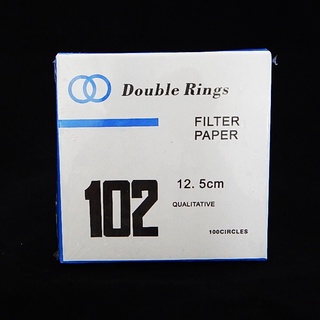 กระดาษกรอง No.102 ขนาดเส้นผ่านศูนย์กลาง 12.5 cm. (Filter Paper No.102 Dia. 12.5 cm.)